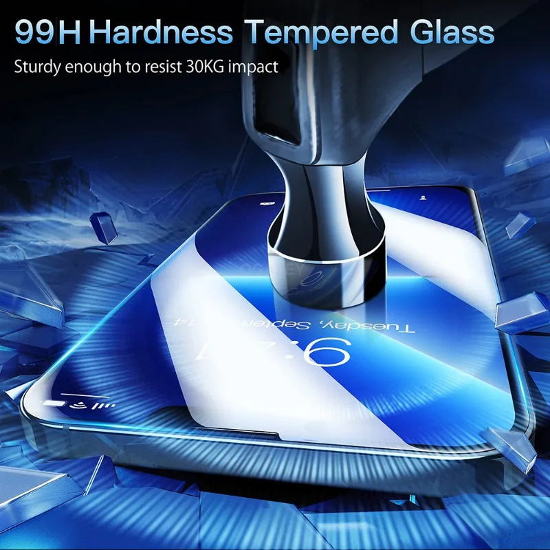 2Pcs 3D Curved Tempered Glass For iPhone 14 Pro Max 13 12 Mini 11 15 Pro Screen Protector For IPhone XR XS Max 7 8Plus Glass