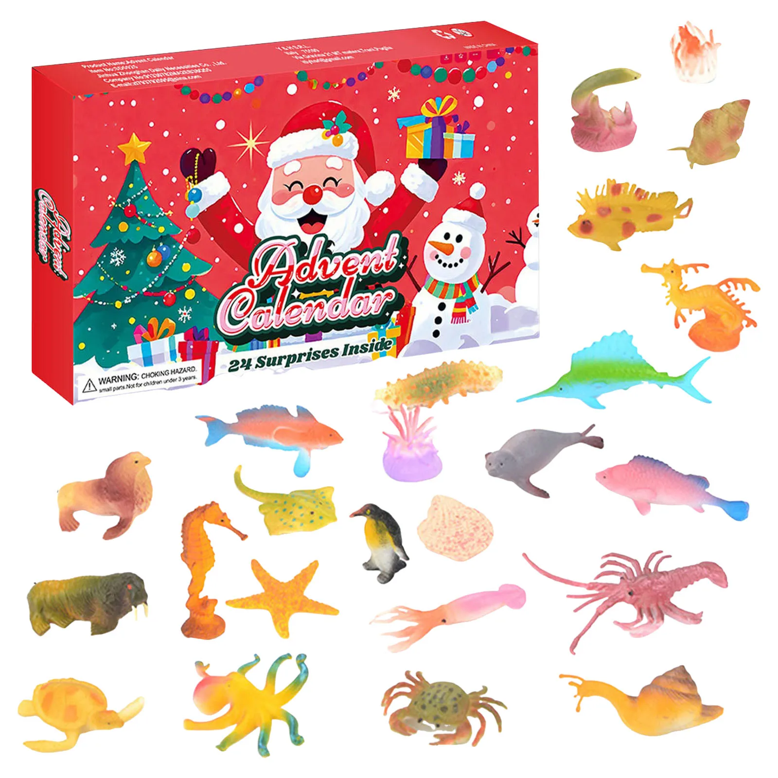 Timer for Kids Large Christmas Series Holebox Tear Off Box 24 Day Countdown Calendar To Halloween Christmas Countdown Bags