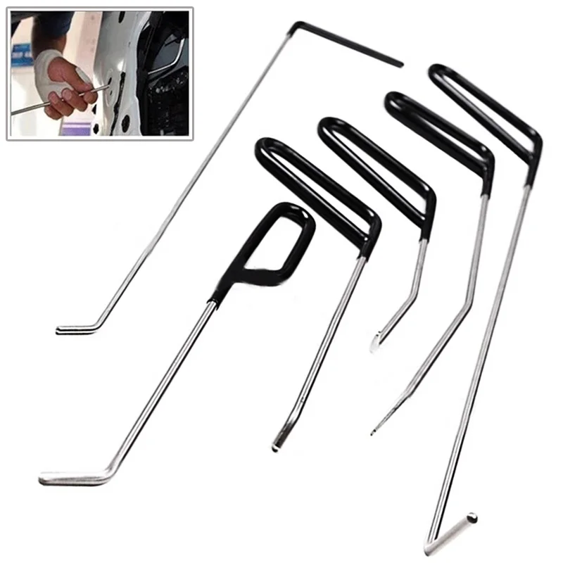 Besper Automotive Hooks Rods for Paintless Dent Removal Car Repair Kit Auto Tools Door Dent Ding Hail Removal