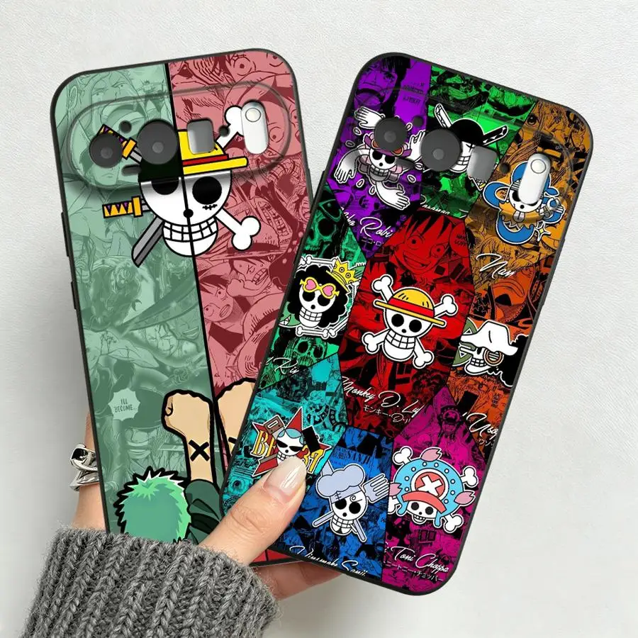 Funda para Teléfono con Diseño de Anime One Piece para Google Pixel 10A 7a 9a 6 7 8 Pro 6a 8a 10 9 Pro XL