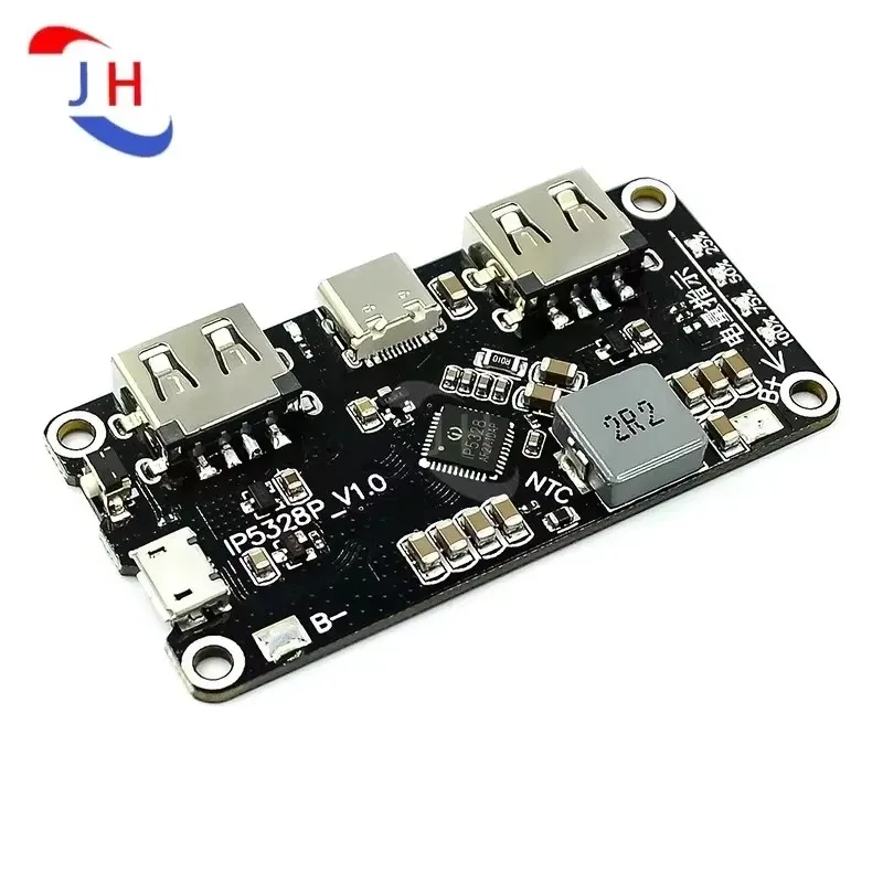 IP5328P Dual USB 18650 Battery Charger treasure Tpye-c 3.7V to 5V 9V 12V Step up Fast Quick Charger Circuit Board QC2.0 QC3.0
