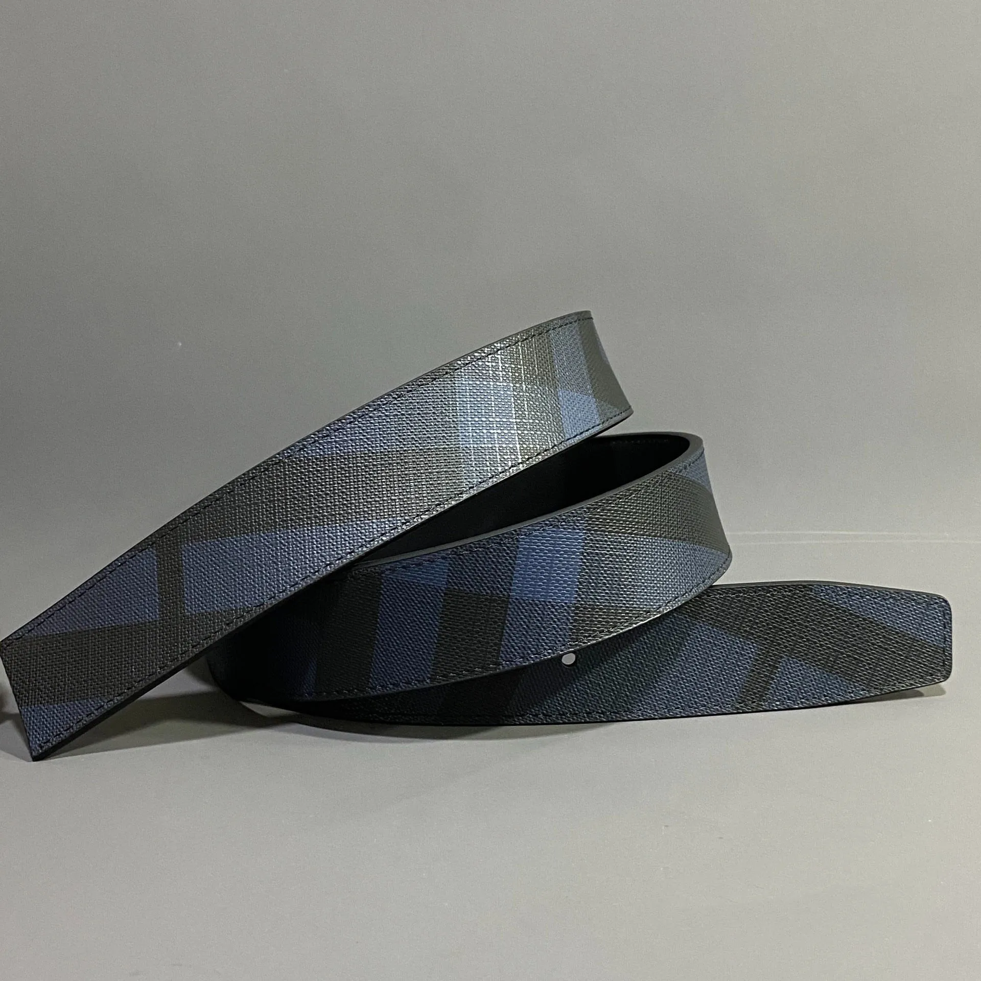 

Double Side Top Grain Cowhide Genuine Leather Craft Lux Blank Belt Strap Replacement 3.5CM Width Diy Dark Blue Color