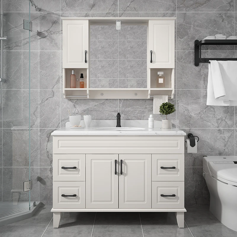 

Xk Bathroom Cabinet Combination European Mirror Cabinet Face Wash Wash Basin Cabinet Marble Washstand