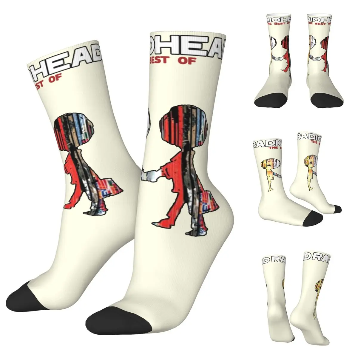 

Radiohead Unisex Socks,Windproof 3D Print Happy Socks Street Style Crazy Sock