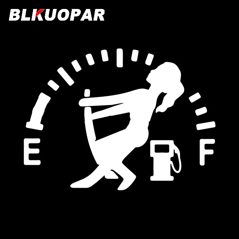 BLKUOPAR سحب مؤشر خزان الوقود إلى كامل Hellaflush سيارة ملصق الأصلي واقية من الشمس ملصق مائي يموت قطع الوفير قافلة اكسسوارات السيارات