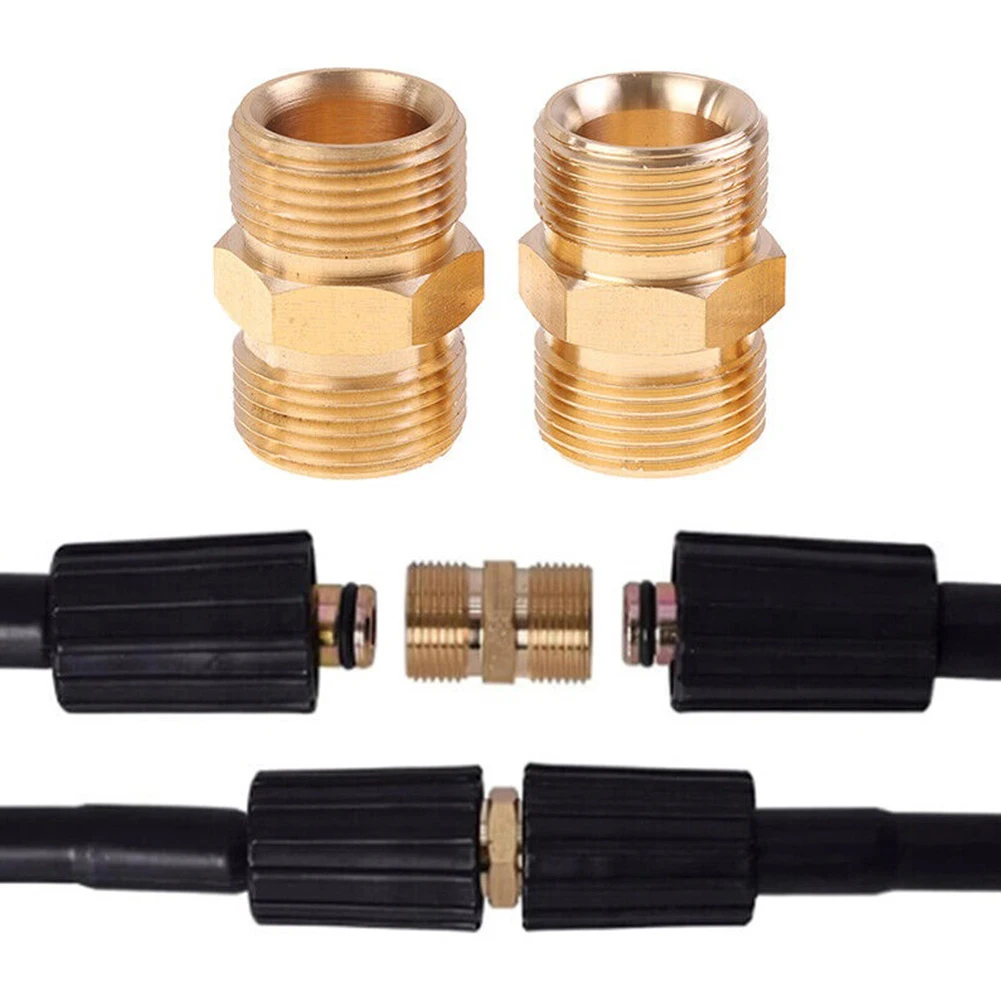 High Pressure Washer Adapter Washer Hose Extension Connector M22 14mm To 15mm Male Thread Female Fitting Adapter Garden Tools