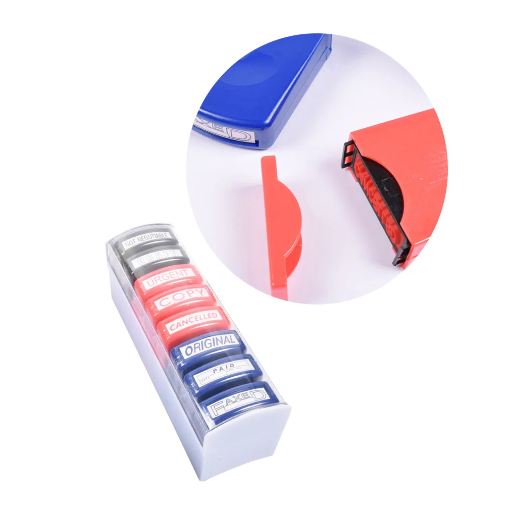 8 قطعة مضحك الإبداعية ملاحظة الختام مجموعة البلاستيك للمعلم طالب المدرسة تشجيع الثقة تعزيز ملاحظة ختم #6