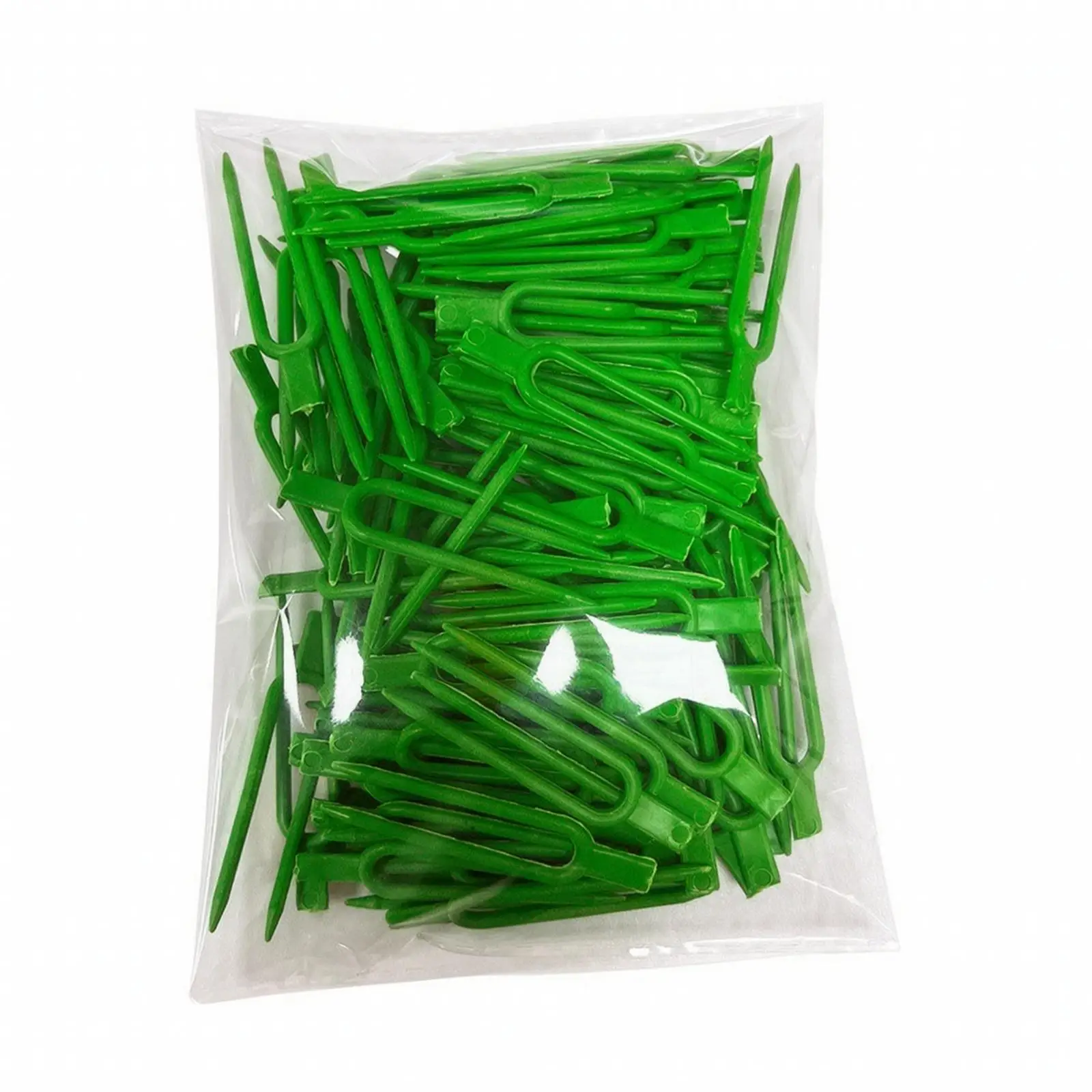 Green Garden Plant Pins Industrial Clip for Potted Plant Vine Training Durable Plastic Staples 55mm