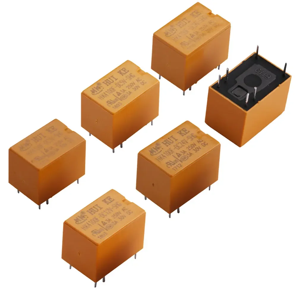 

10PCS Relay HK4100F-DC3V-SHG HK4100F-DC5V-SHG 6 pin 3A 3V/5V/9V/12V/24V HK4100F-DC9V-SHG HK4100F-DC12V-SHG HK4100F-DC24V-SHG