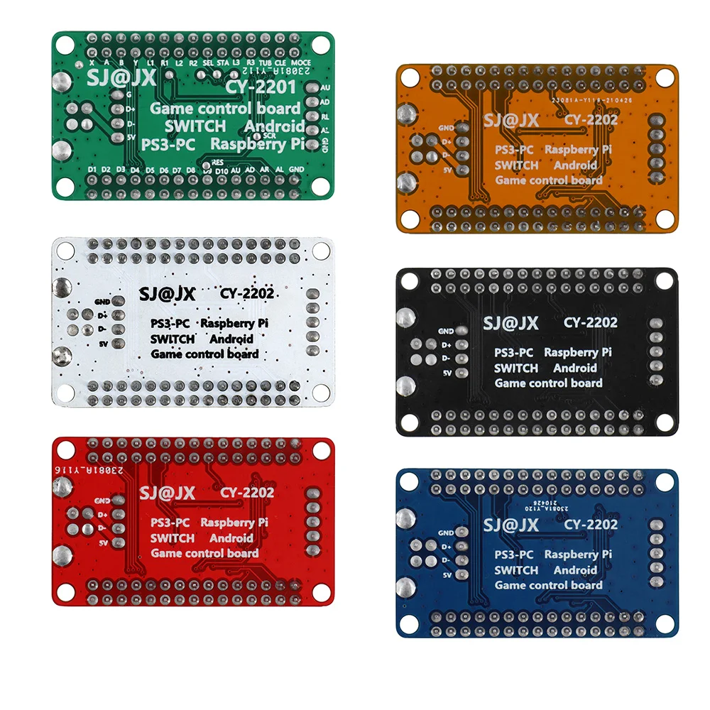 Nuevo codificador USB Arcade Zero Delay PC PS3 Switch Raspberry Pi Nintendo a JOYSTICK para JOYSTICK de 5 pines y botón de 2,8 MM