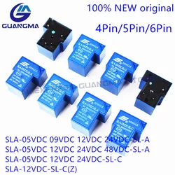 10PCS new Power Relay SLA SLA-05V 09 12V 24V 48VDC-SL-A -C 4Pin /5Pin /6Pin 30A T90 SLA-05VDC-SL-A SLA-12VDC-SL-A SLA-24VDC-SL-C