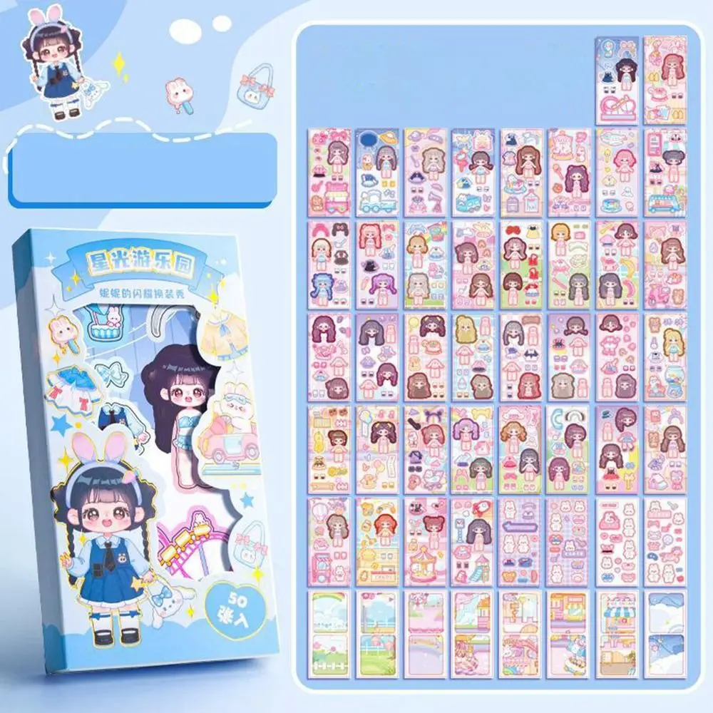 小さな女の子のためのプリンセスステッカー,ドレスアップ,パーソナライズされたステッカー,幼児教育