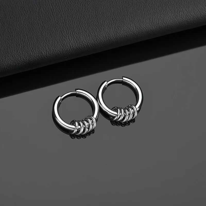 2mm Schwarz 1 Paar 316 Edelstahl Modische Trendige Runde Creolen Ohrringe Kein Verblassen Allergiefrei Alle Größen 10mm bis 70mm – Detail 4
