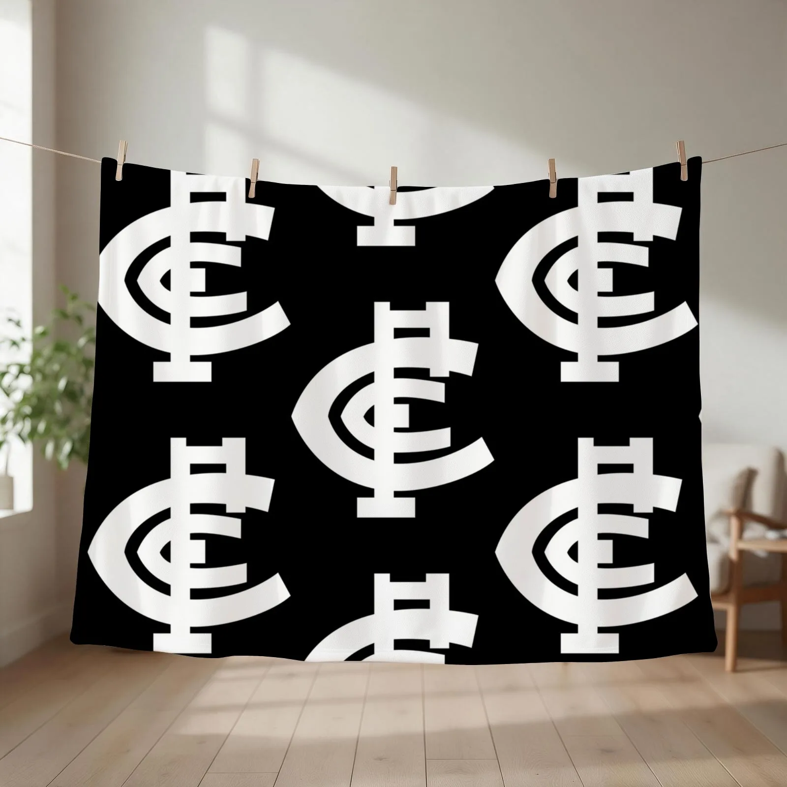 Carlton-logo Throw Blanket couch cozy soft plush fuzzy picnic outdoor blanket