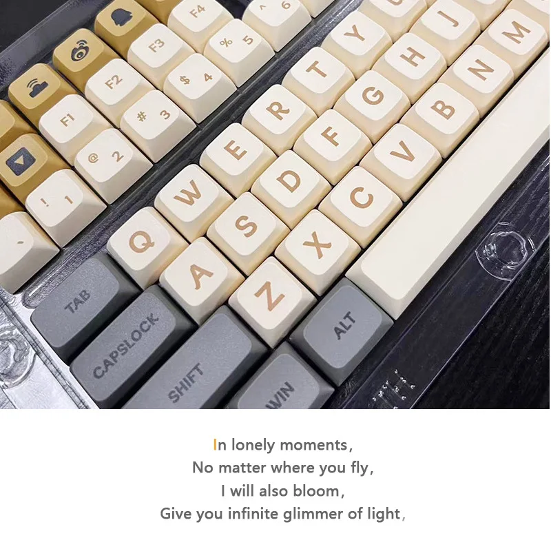 Mechanical Keyboard Key Caps Low Light Xda High Thermal Sublimation Personality Key Cap Small Full Set Keyboard Accessories