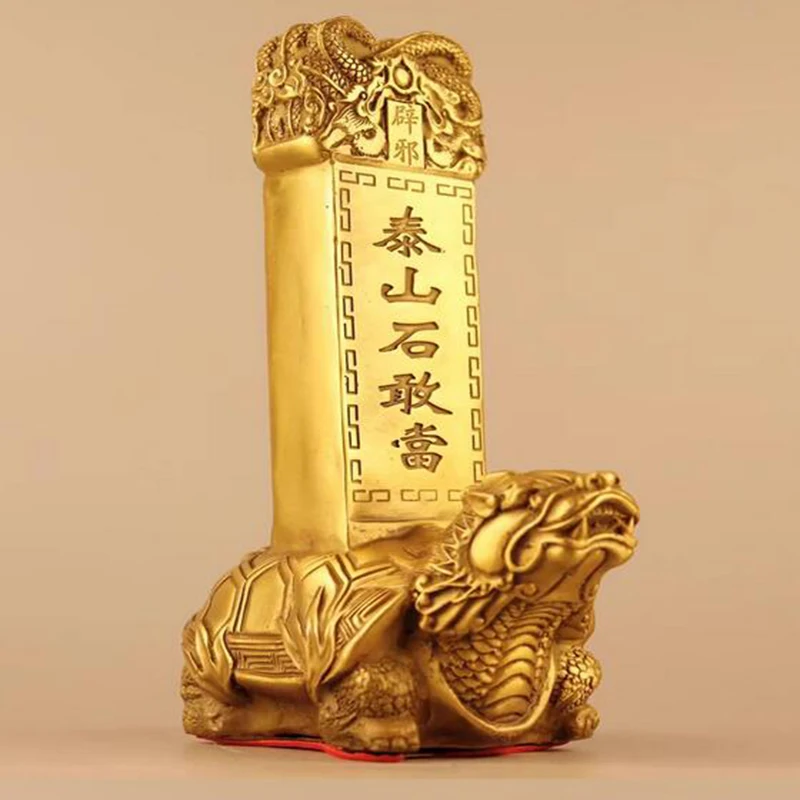 

Камень Taishan из чистой меди для украшения стола офиса