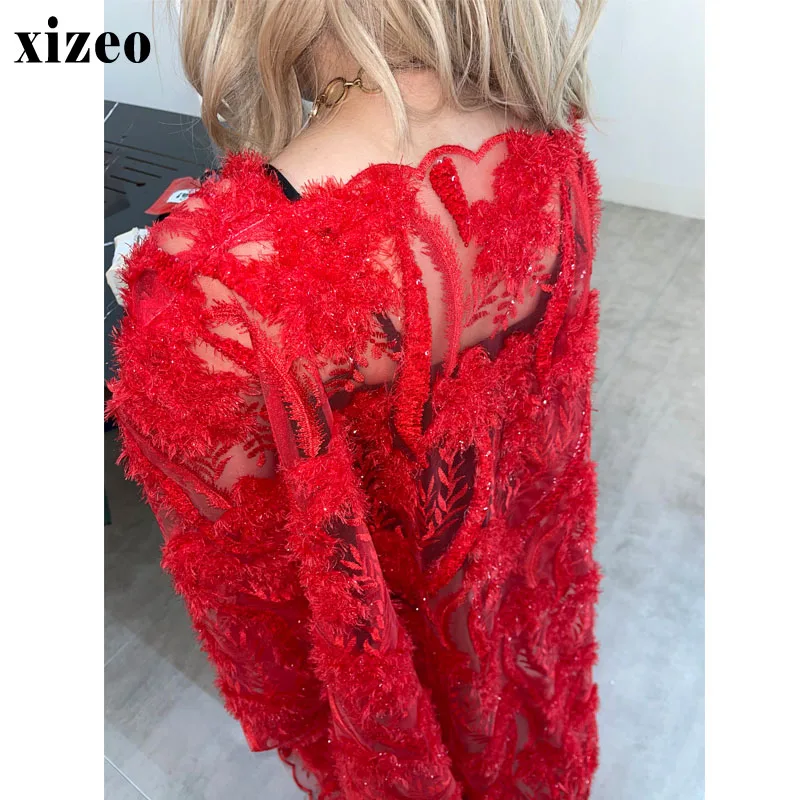 XIZEO-cárdigan de manga larga para mujer, caftán de estilo africano, a la moda, ideal para regalo de boda y fiesta, Otoño e Invierno