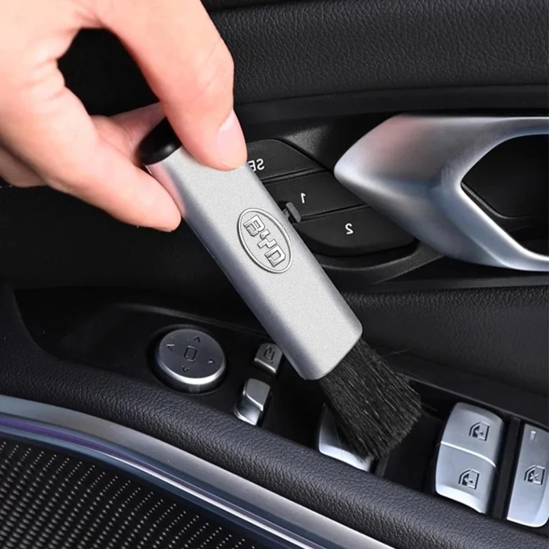 Soft Bristle Retractable Air Vent Cleaning Tool For BYD Atto 3 Seal Dolphin Han Tang Song Yuan Car Interior Dust Sweep Detailing
