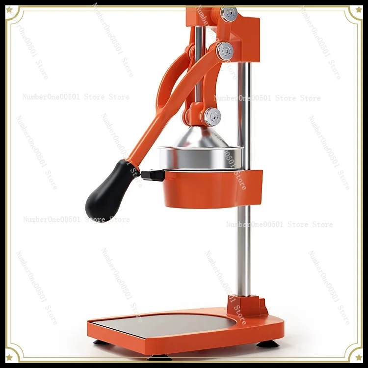Manual Hand Press Juicer, Stainless Steel Hand Crank Squeezer for Home & Commercial Use, Fast Orange Juice Extractor