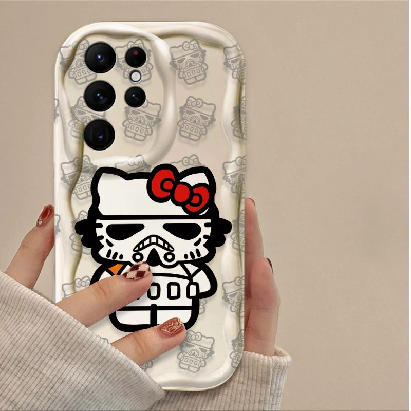 Funda de silicona para Samsung Galaxy, carcasa de Hello Kitty, Star Wars, S24, S23, S22, S21, S20 Ultra Plus FE, A25, A55, A35, A15, A05, A05S, 5G