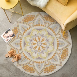 Fashion Simple Nordic Style Kitchen Mat Floor Carpet House Hold Carpet Round Imitation Cashmere Sofa Carpet Modern Home Decor