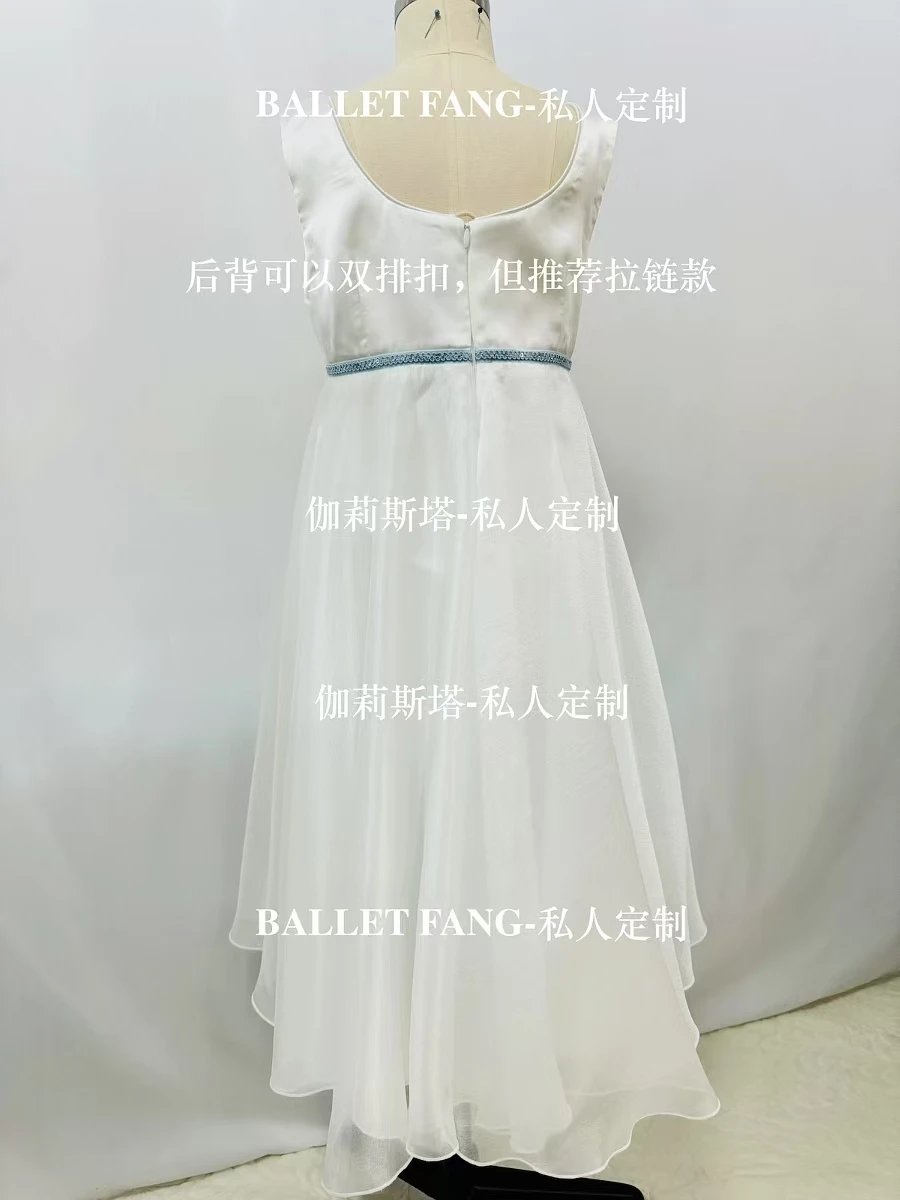 Nutcracker Clara Tutu Private custom white long gauze dress Pajamas sleeveless flowing skirt