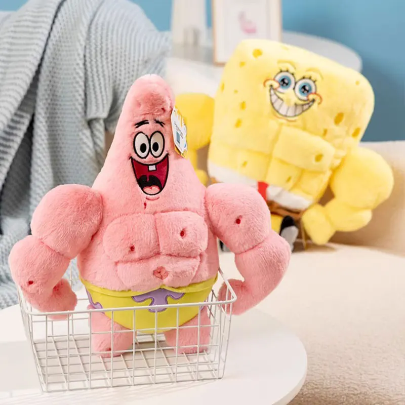 Anime Spongebob Squarepants Patrick Star Squidward Eugene H. Krabs Gary Kawaii Cartoon Stuffed Plush Toys Birthday Gift For Kids