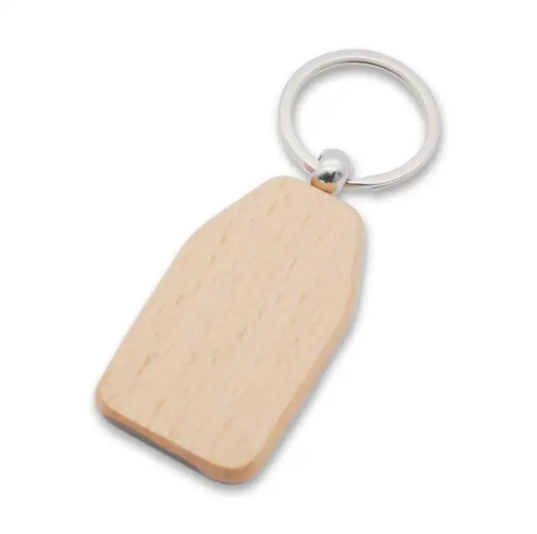 500pcs/lot Natural Wood Key Chains Keyring ni122