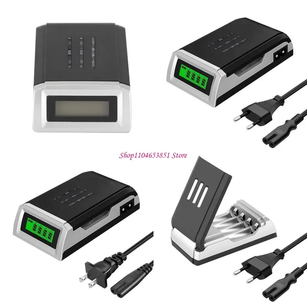 4Slots 1.2V Battery LCD Display For AA NiCd NiMh Rechargeable
