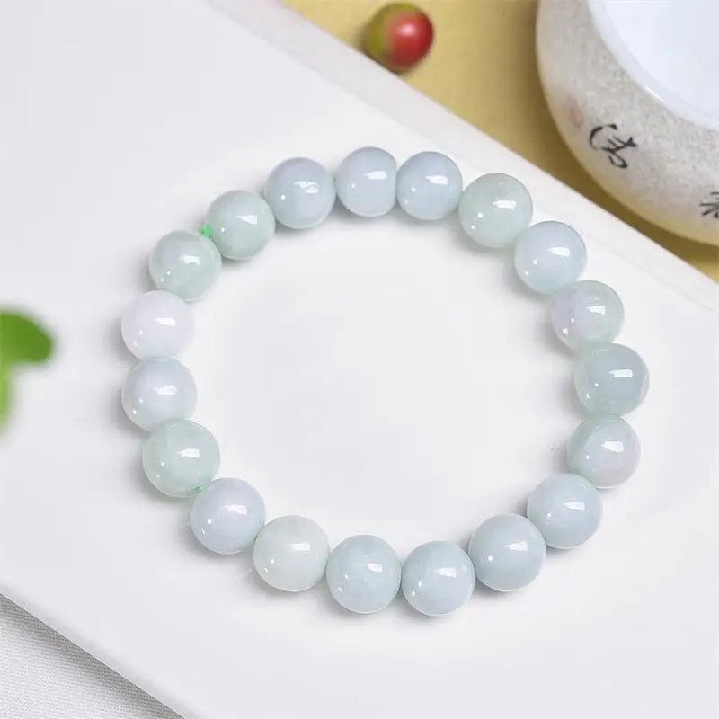 Pulseira de contas de jade natural artesanal cristal quartzo joias pulseira elástica presente de aniversário para crianças 1 peça