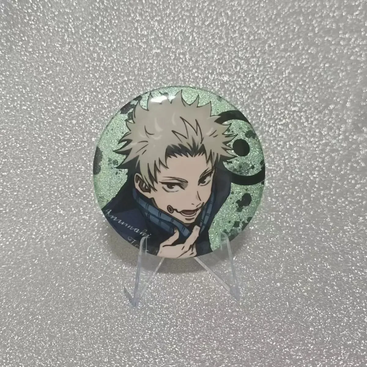 

Anime Jujutsu Kaisen Inumaki Toge Cosplay Tinplate 58MM Double Flash Reflection Badge Backpack Decorate Pendant Birthday Gift