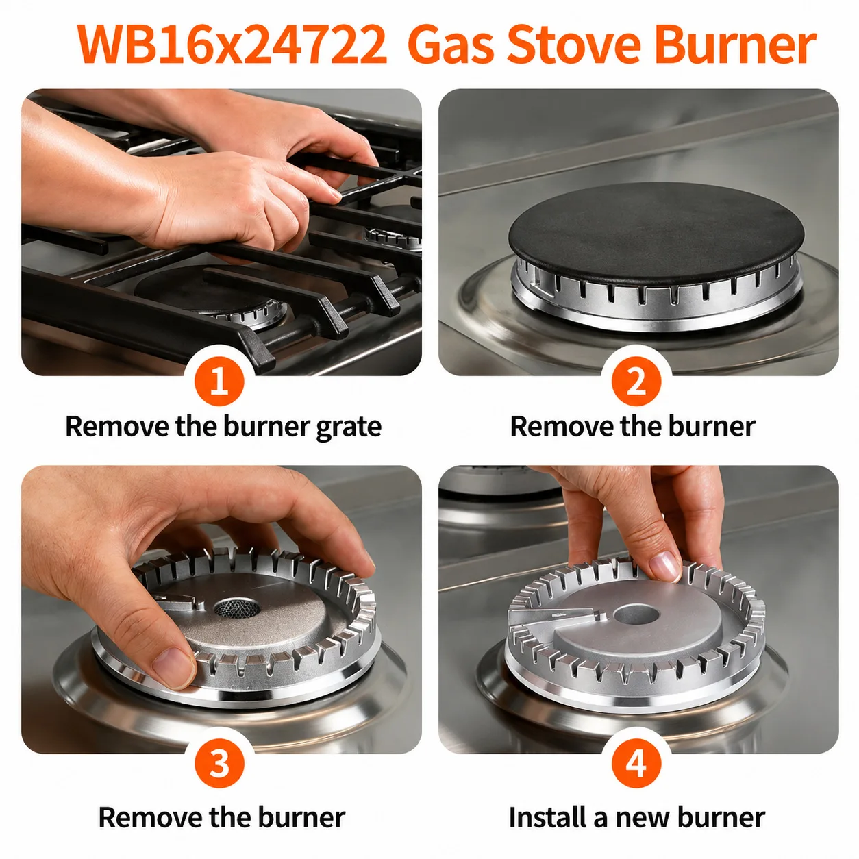 Aluminum Gas Stove Burner Cap Flame Distributor for Even Heat Distribution Compatible with Multiple Stove Brands