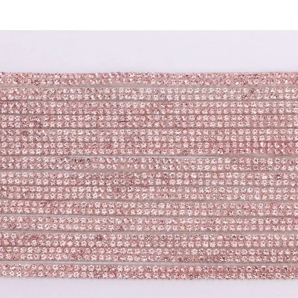 16.4ft 5mm/0.2inch Bling Car Trim Pink White Self-Adhesive Trim Bling Rhinestone Car Stickers for Women