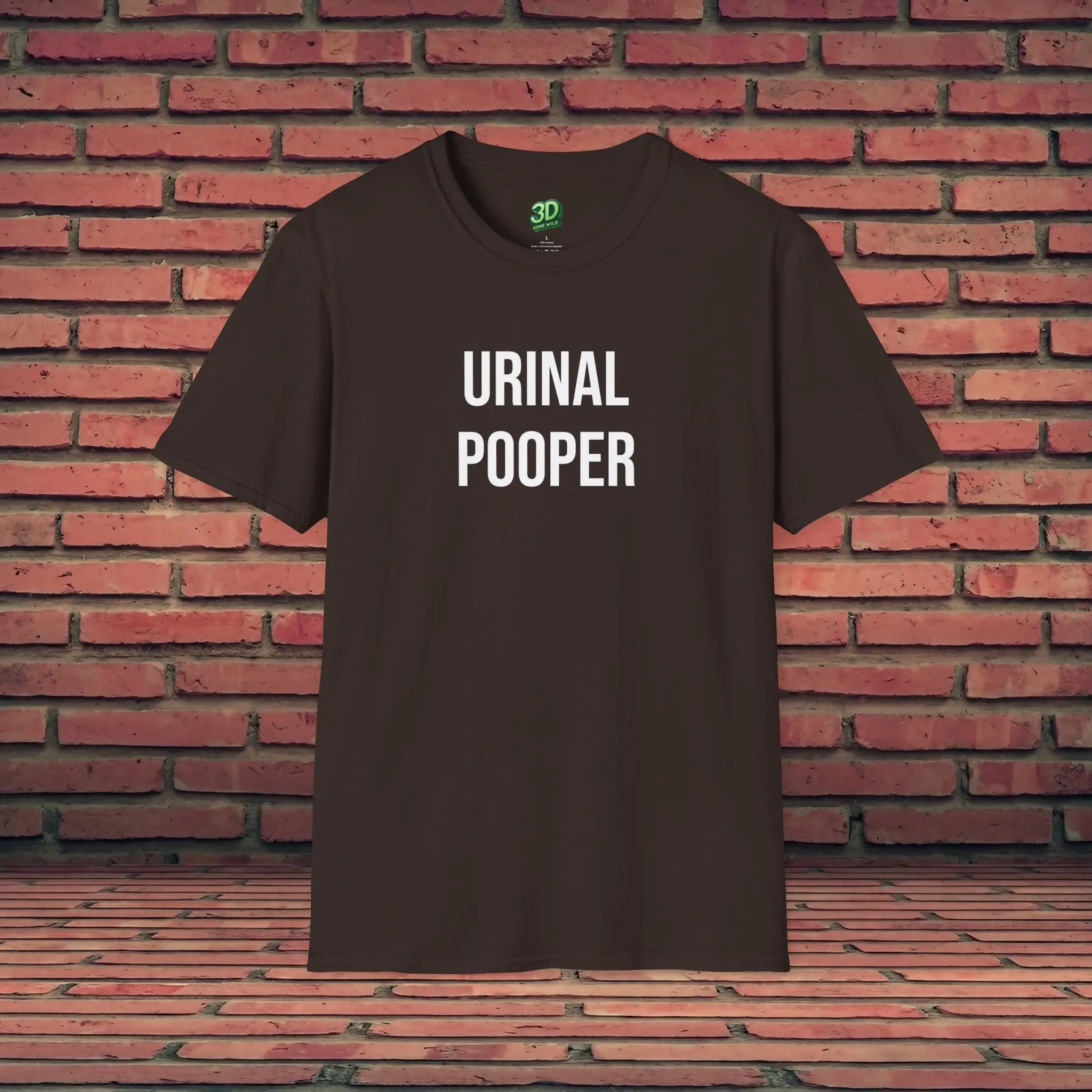 Funny T Shirt Urinal Pooper Bathroom Humor Offensive Quote Sarcastic Meme Toilet Gag