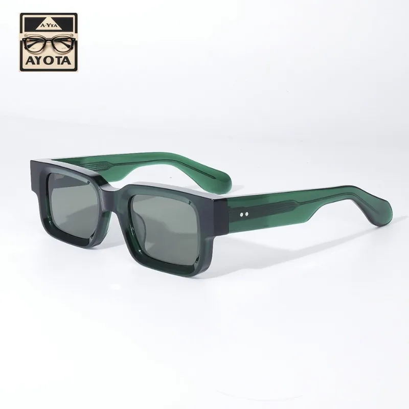 

2025 New Square Frame Personality Men's and Women's Fashion Sunglasses High Quality Heavy Acetate Polarized Fashion Sunglasses