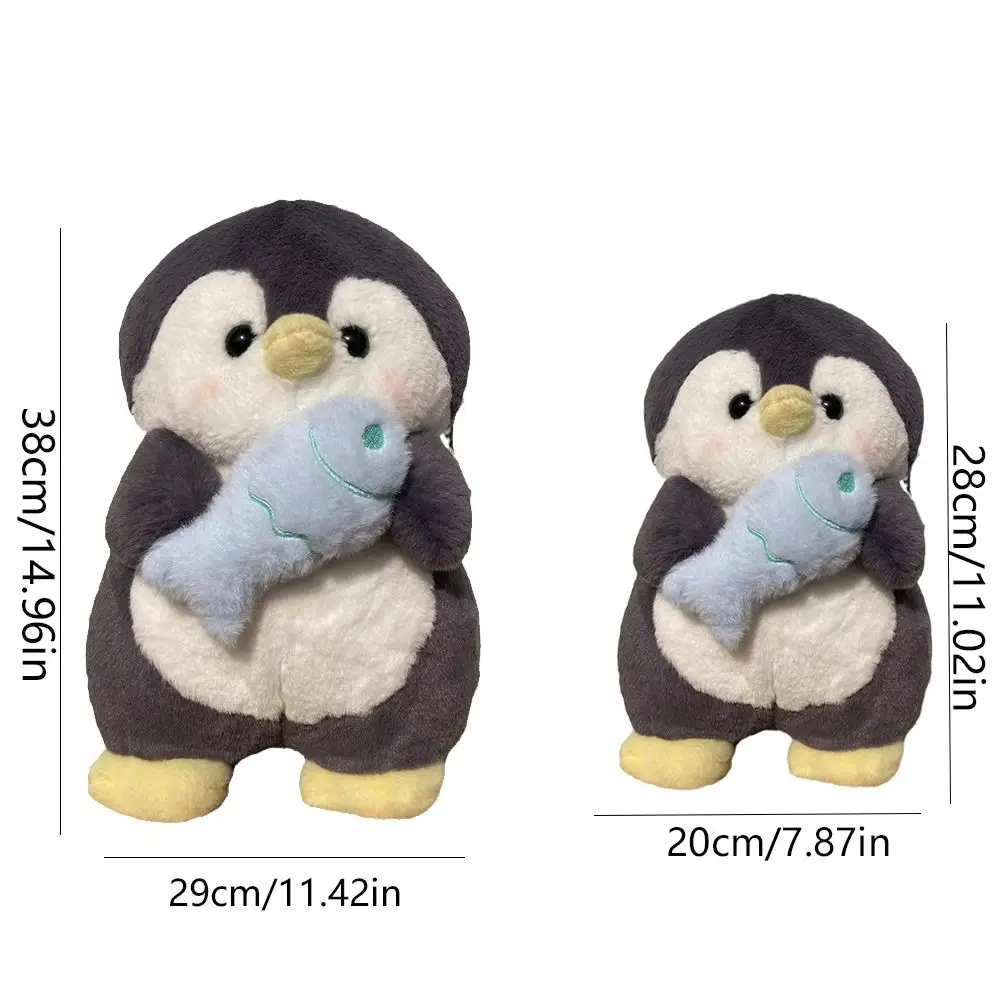 Simple Plush Toy Penguin Backpack Plush Large Capacity Children School Bag Doll JK Lolita Animal Shoulder Bag Girls