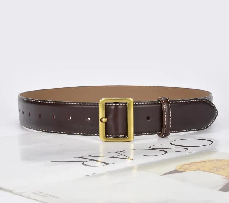 ผู้หญิงแฟชั่นวินเทจหนังแท้รัดตัวหญิง Cummerbund เสื้อเข็มขัดชุด Decration เข็มขัดกว้าง J329