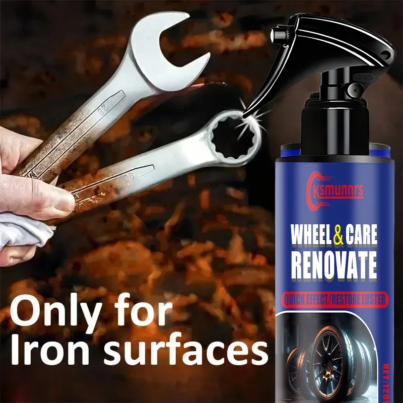 Quick Car Wheel Hub Rust Remover Spray Auto Exhaust Pipe Derusting Clean Metal Lron Wheel Hub Care