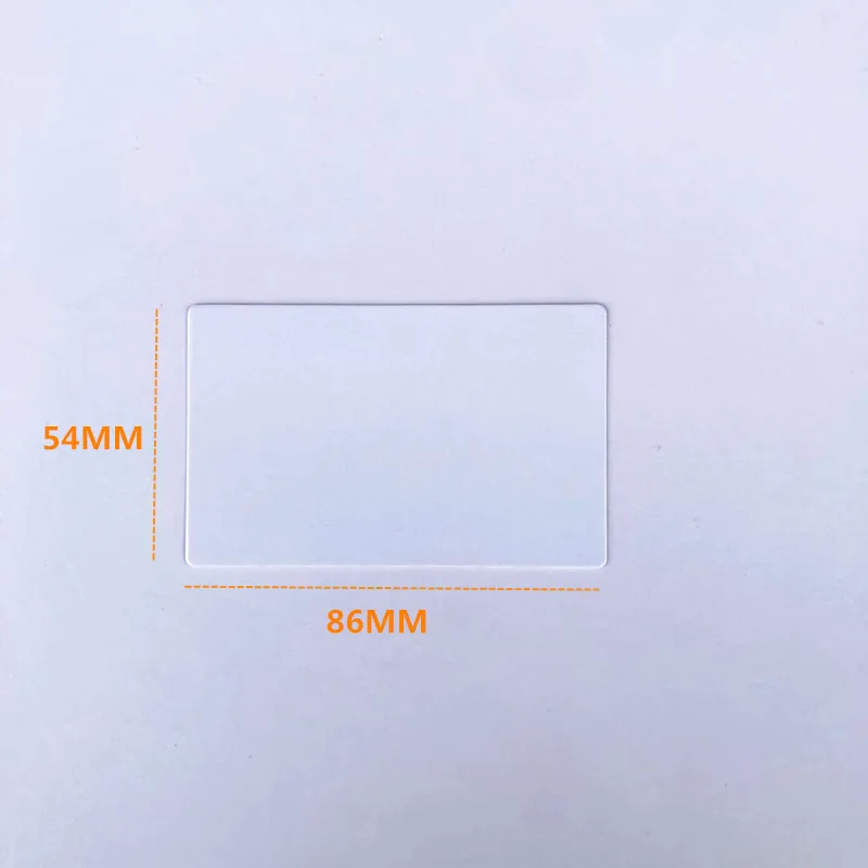 sublimation blank PET plastic business card heat transfer printing  materials  100pcs/lot