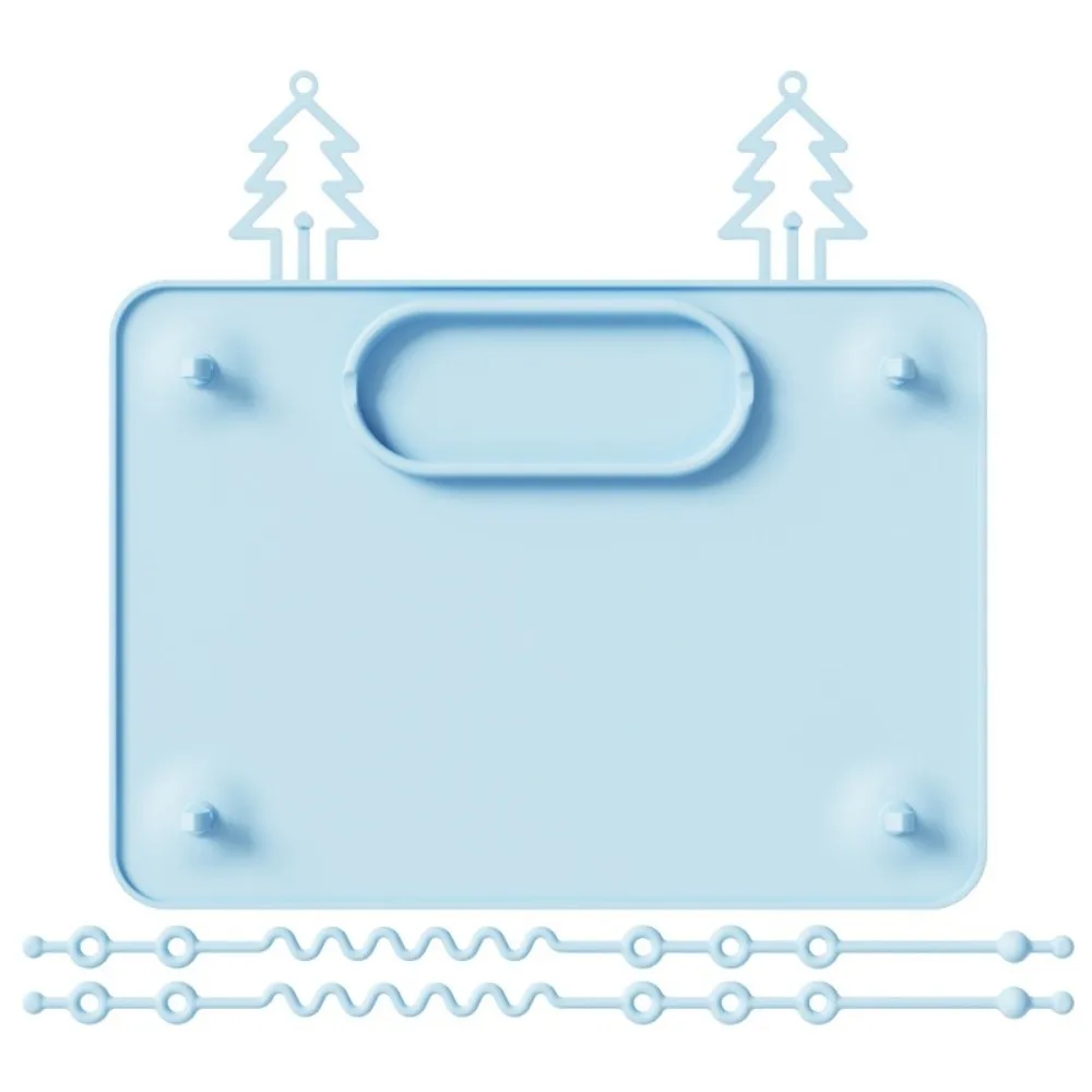 

Strong Suction Baby Placemats Silicone with 2 Straps Baby Plates Anti-slip Anti-drop Busy Baby Mat for Infants Toddlers