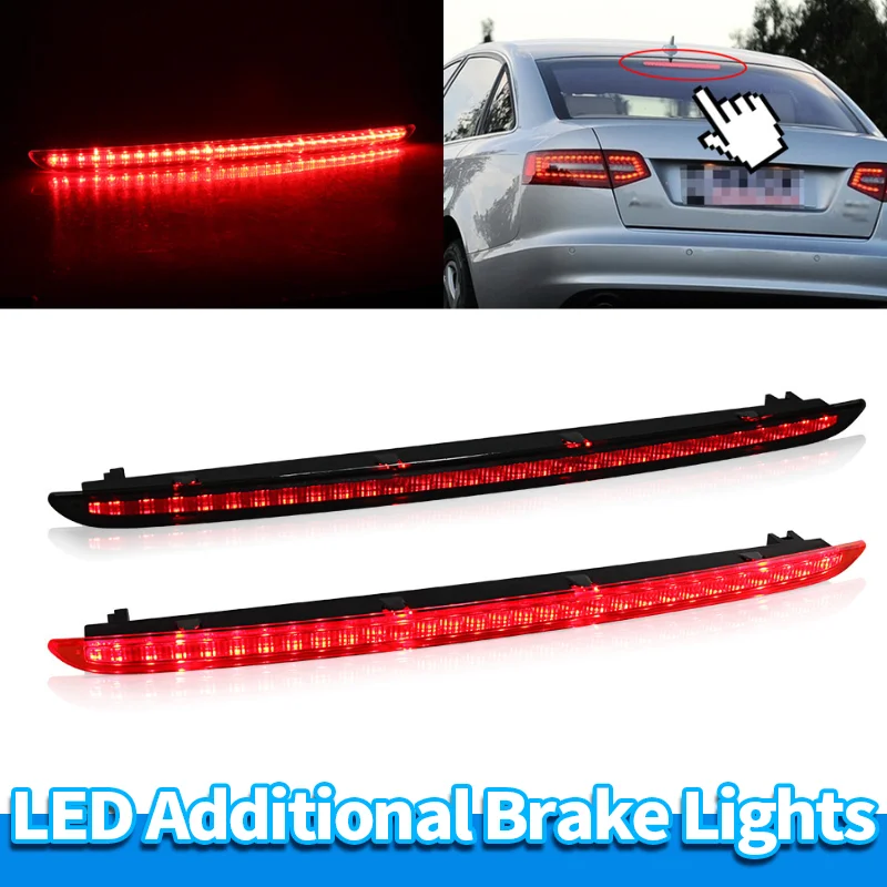 LED Third Brake Light for Audi A6 Avant S6 RS6 C6 2005-2011 High Mount Stop Lamp Red Black 4F9945097 LED High-Level Brake Light