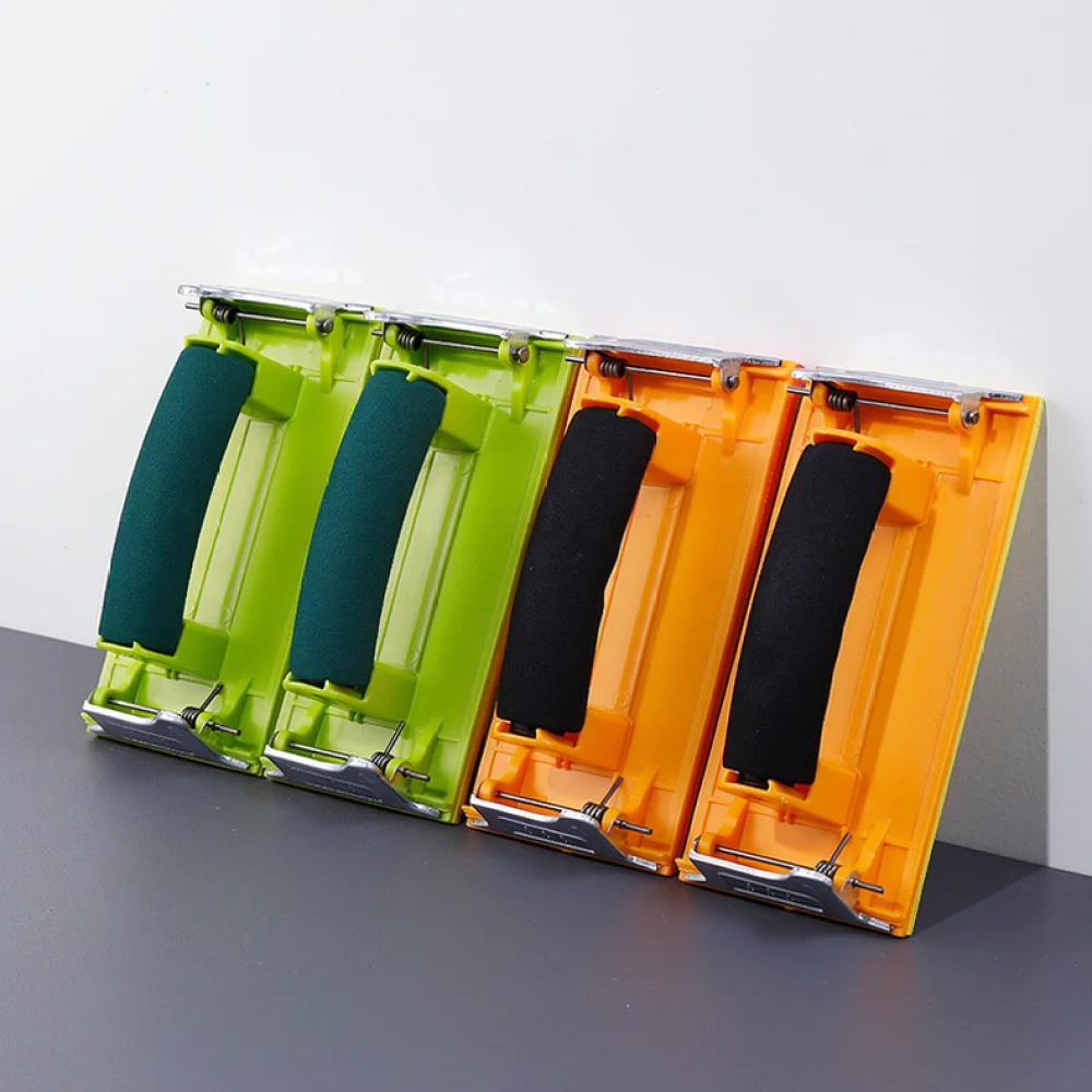 Handheld Sanding Holder For Wall Polishing Manual Abrasive Block Tool For Woodworking Surface Smoothing Home Repair Kit