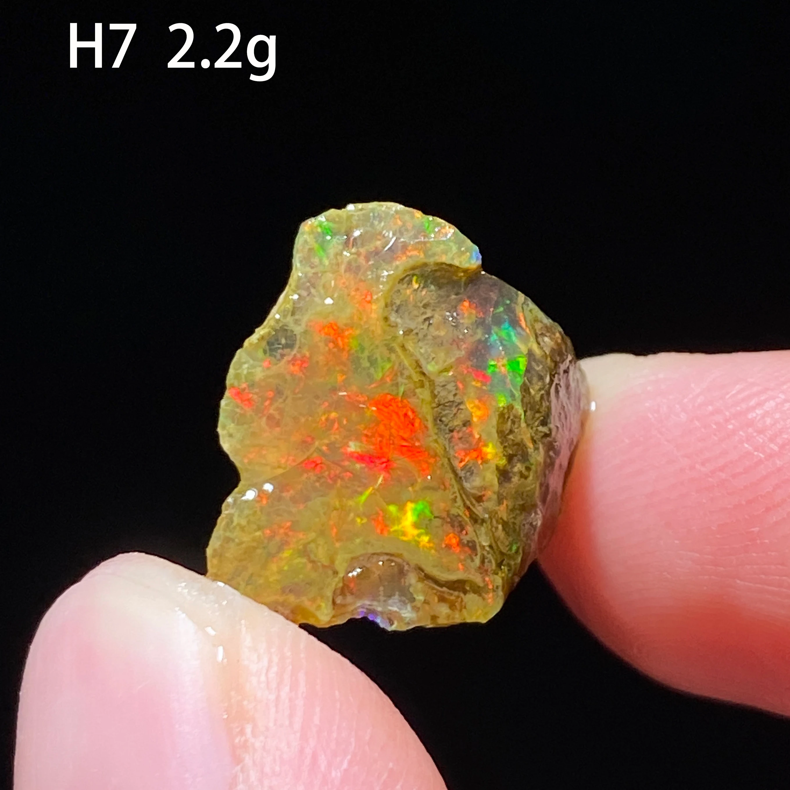 Natural Rare Opal Gemstone from Ethiopia Multicolor Raw Crystal (Soak in Water) Energy Healing Home Decor Crystal Healing Stone