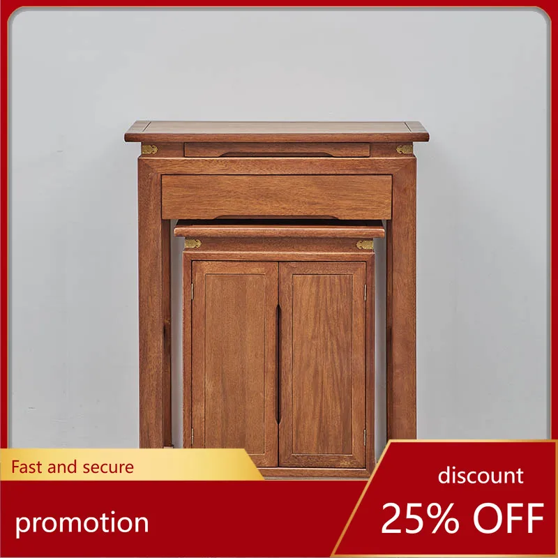

ZML Solid Wood Cabinet Desk Home Simple Compact Buddha Altar Buddha Table Living Room Altar Incense Table