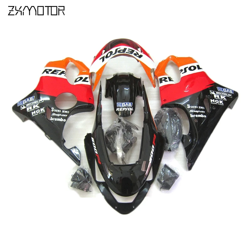 Motorcycle Fairings kit for Honda CBR600 F4 1999 2000 CBR600F4 orange black fairing set cbr 600 f4 99 00 17