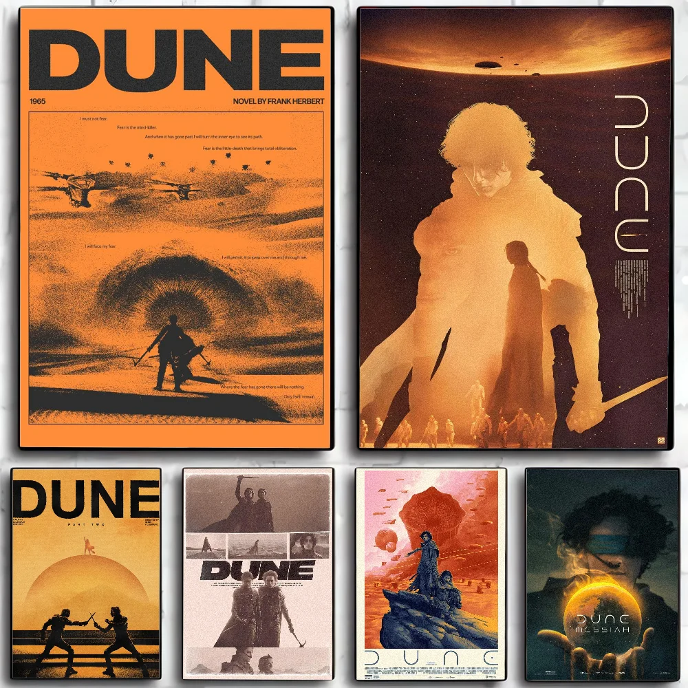 Space Science Fiction Movie Novels D-DUNE-E Poster Wall Art Home Decor Room Decor Digital Painting Living Room Restaurant Kitche