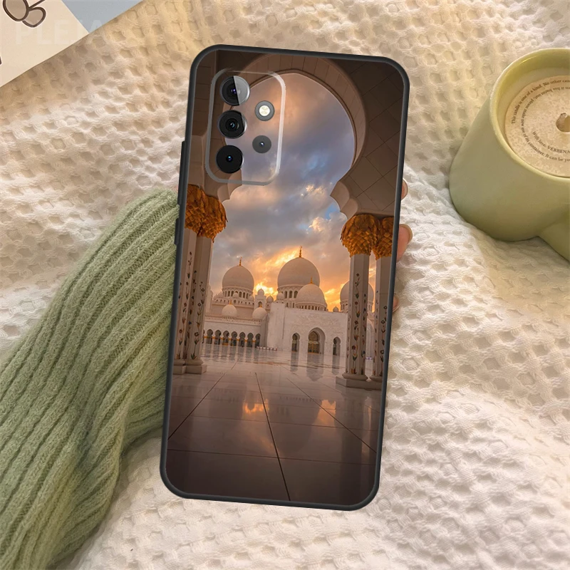 Arabic Muslim mosque building Phone Case For Samsung Galaxy A12 A32 A52 A22 A72 A31 A51 A71 A50 A70 A21S A52S A53 Cover