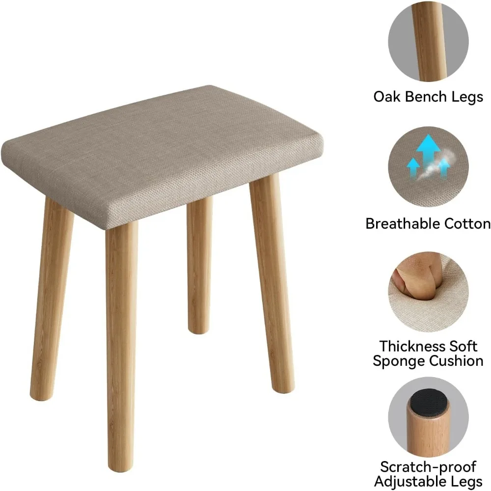 공간이 제한된 방을 위한 조명 조절 및 서랍이 있는 컴팩트한 화장대
