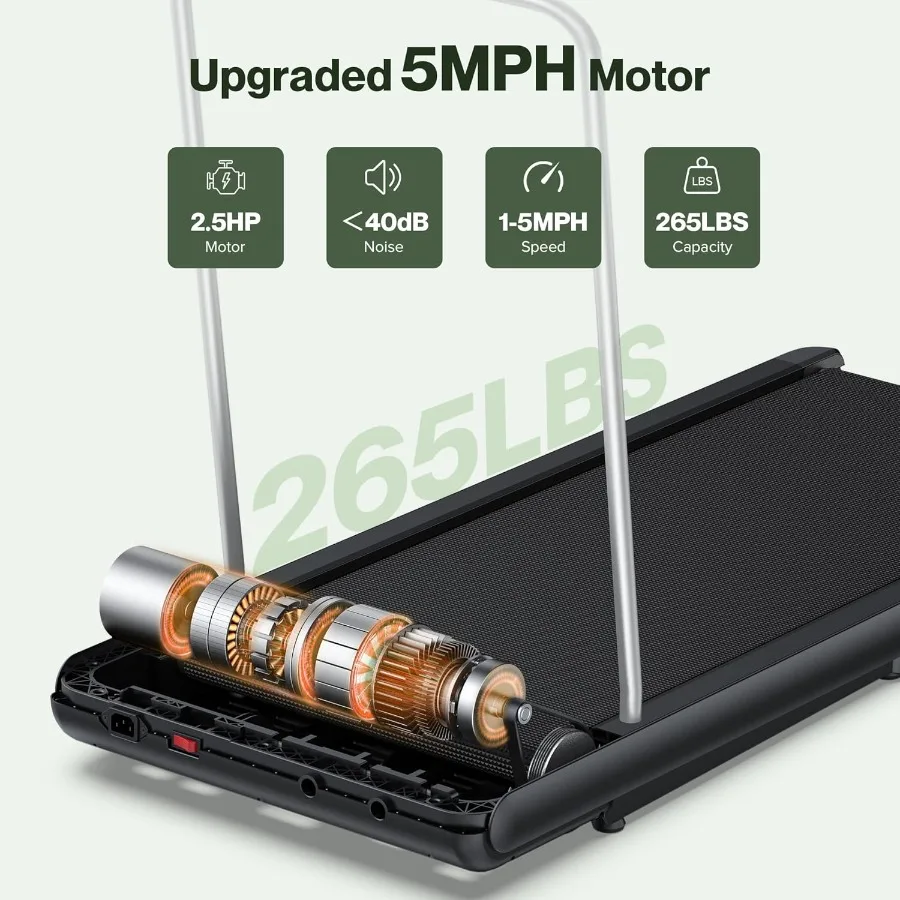 10 وسادة مشي مائلة 2 في 1 قابلة للطي للمنزل والمكتب 3.0 حصان محمولة تحت المكتب مع هان