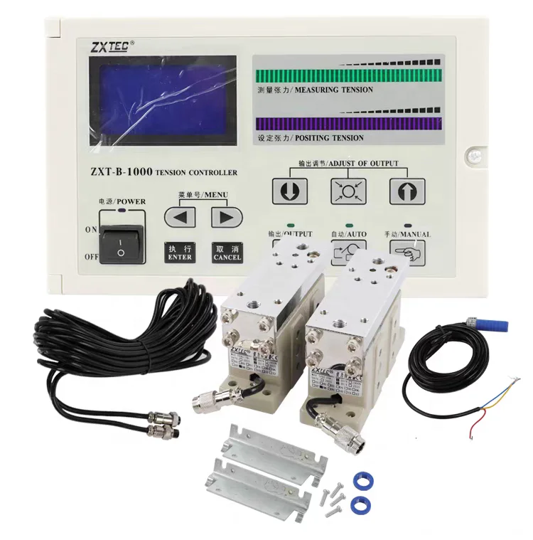 

ZXTEC Automatic Constant Tension Controller ZXT-B-1000 1000N with 2PCS Load Cell Sensors for for Textile Machine
